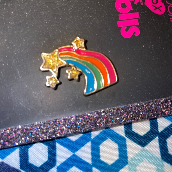 Betsey Johnson trolls edition lips, rainbow and music notes pins - Picture 2 of 4